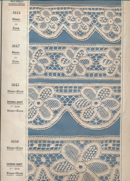 Catalogues de Fabricant de Dentelles et Broderies