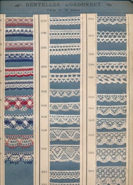 Catalogues de Fabricant de Dentelles et Broderies