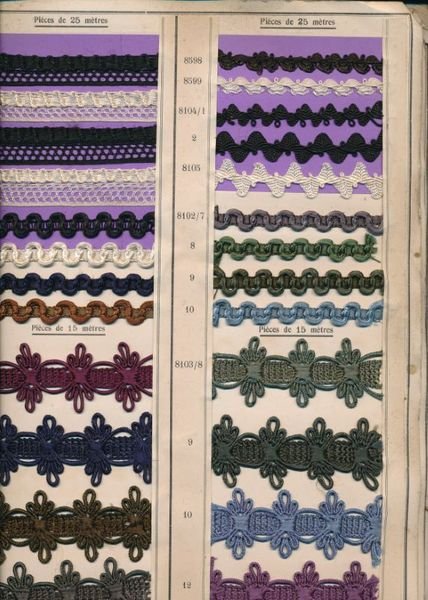 Catalogues de Fabricant de Dentelles et Broderies