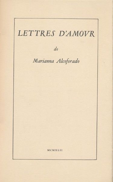 Lettres d'amour