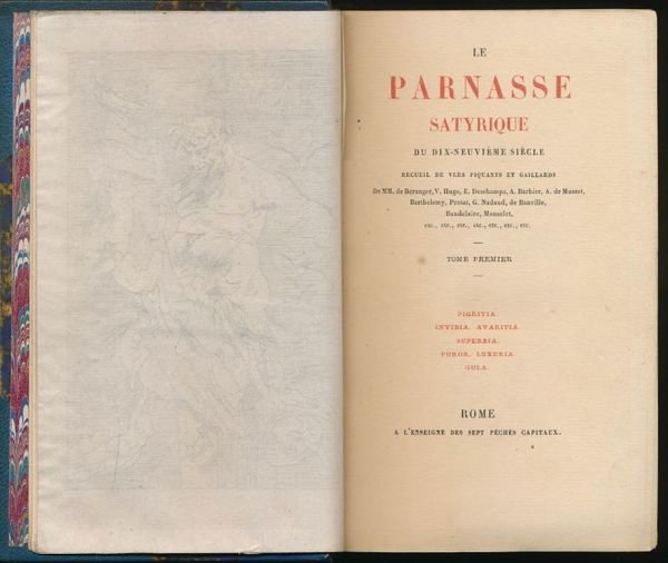 Le Parnasse satyrique du dix-neuvième siècle, recueil de vers piquants …