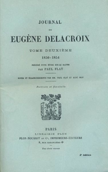 Journal de Eugène Delacroix