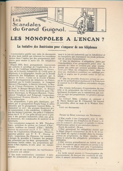 Le grand guignol. Pamphlet magasine. 33. Vacances 1926
