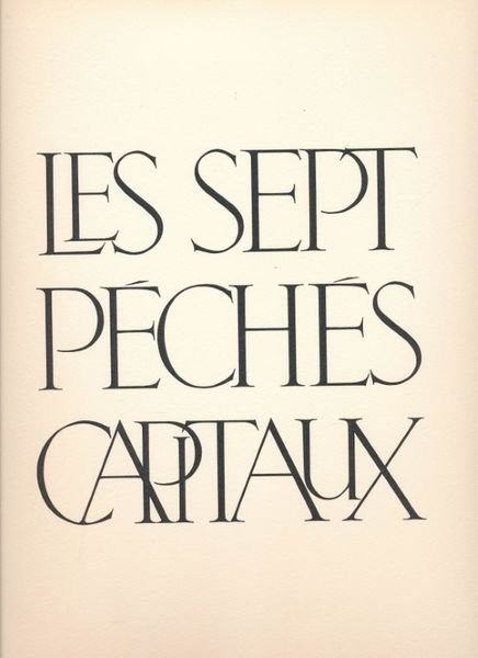Les sept péchés capitaux