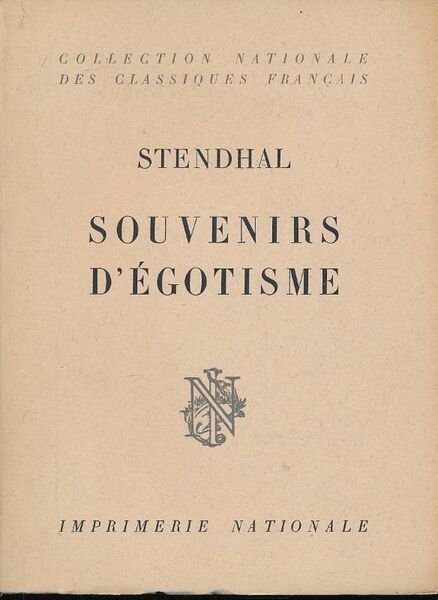 Souvenirs d'égotisme