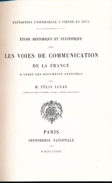 Etude historique et statistique sur les voies de communication de …
