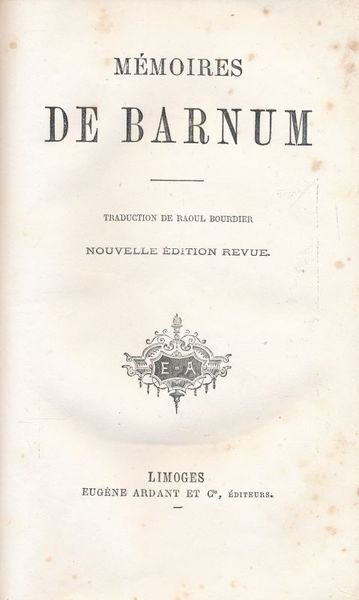 Mémoires de Barnum | Immagine principale