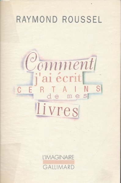 Comment j'ai écrit certains de mes livres