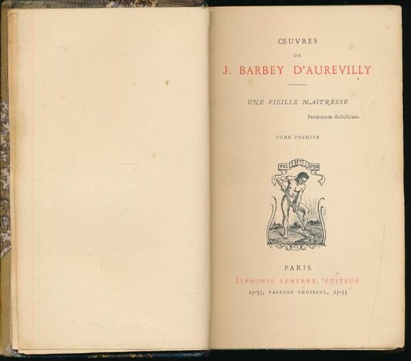 Une vieille maitresse