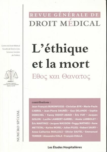L'éthique et la mort