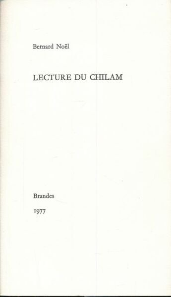Lecture du Chilam