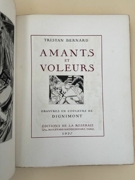 Amants et voleurs. Reliure signée Kieffer