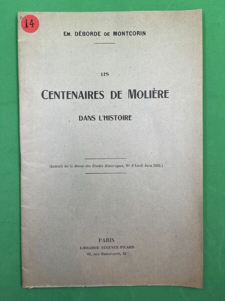 Les centenaires de Molière dans l'histoire