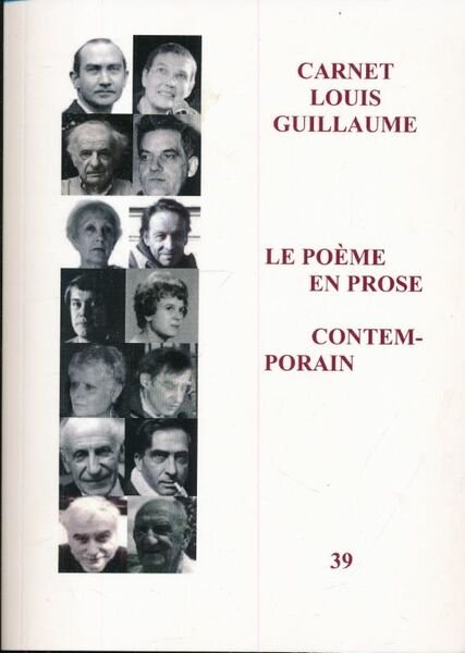 Carnet Louis Guillaume. 39. Le poème en prose contemporain