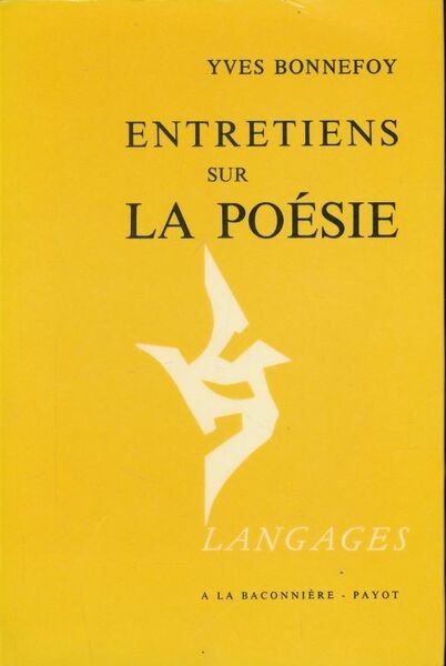 Entretiens sur la poésie