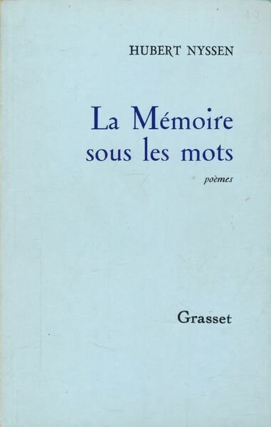 La Mémoire sous les mots