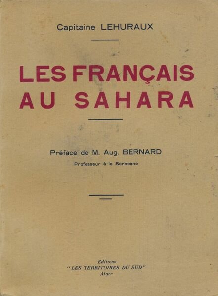 Les français au Sahara
