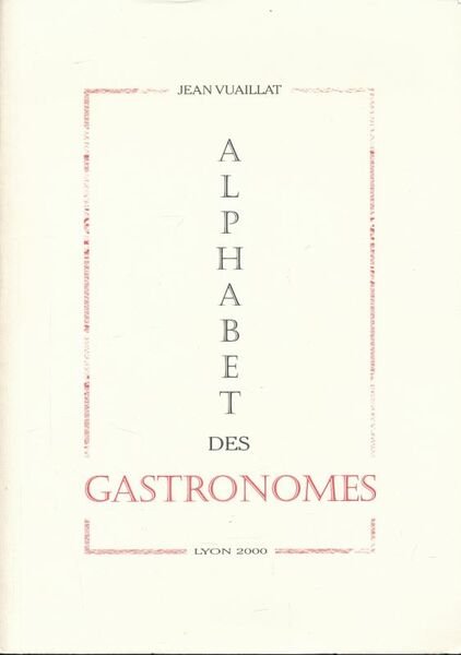 Alphabet des gastronomes