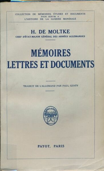 Mémoires, lettres et documents