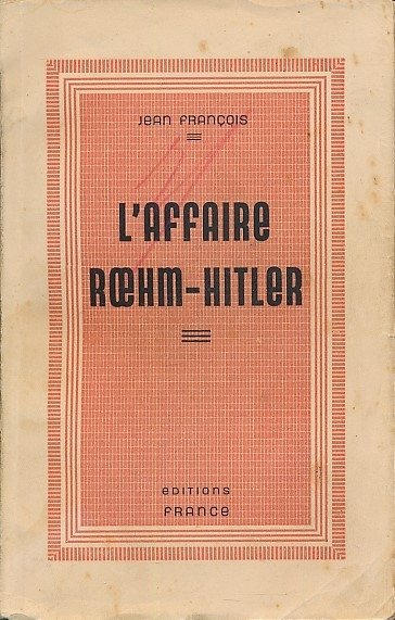 L'affaire Roehm-Hitler