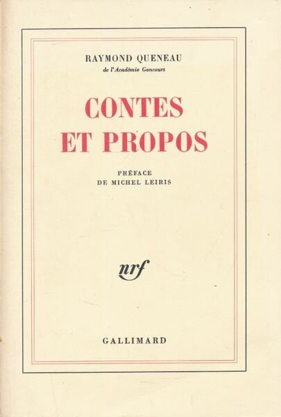Contes et propos