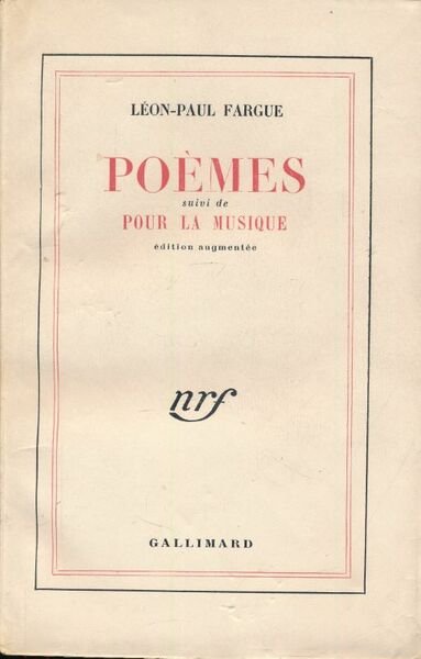 Poèmes suivi de pour la musique