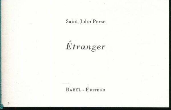 Etranger