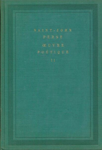 Oeuvre poétique. II