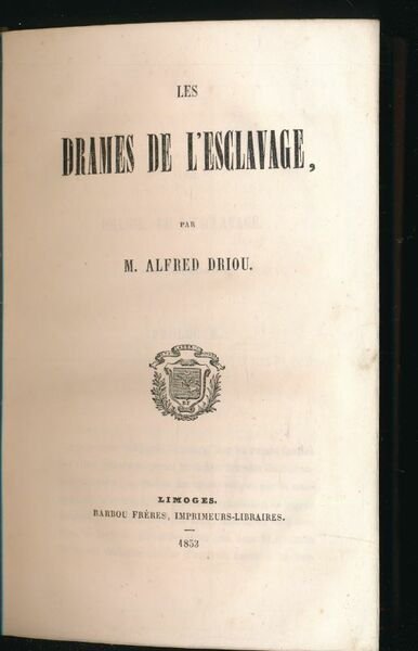 Les drames de l'esclavage