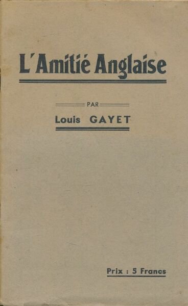 L'amitié anglaise