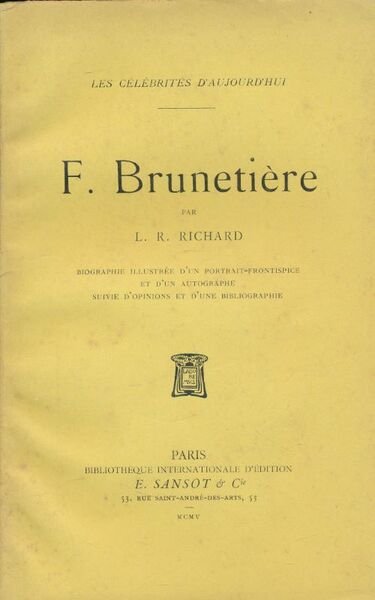 F Brunetière