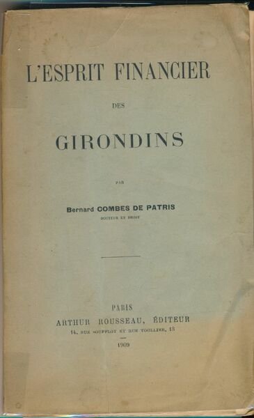 L'esprit financier des Girondins