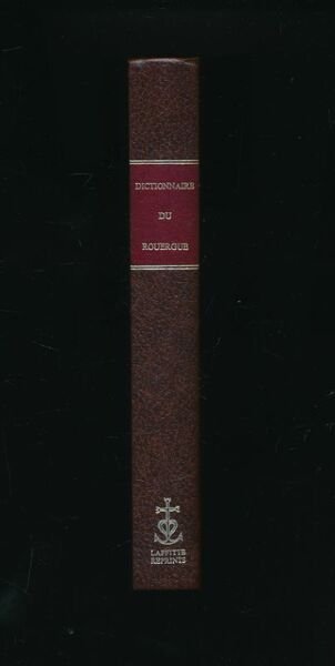 Dictionnaire des institutions, moeurs et coutumes du Rouergue