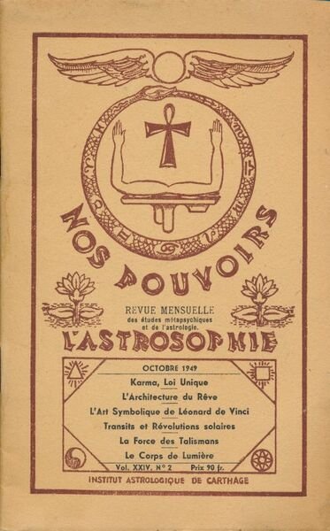 L'astrosophie. Revue mensuelle. Octobre 1949