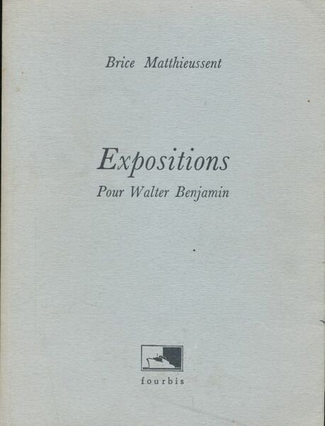 Expositions pour Walter Benjamin