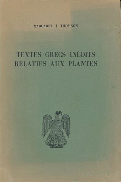 Textes grecs inédits relatifs aux plantes