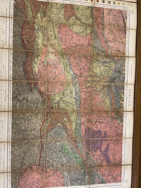 Carte topographique de l'Etat Major - Carte géologique détaillée. Morlaix
