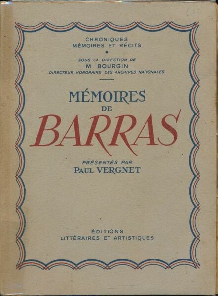 Mémoires de Barras