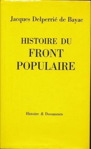 Histoire du Front Populaire