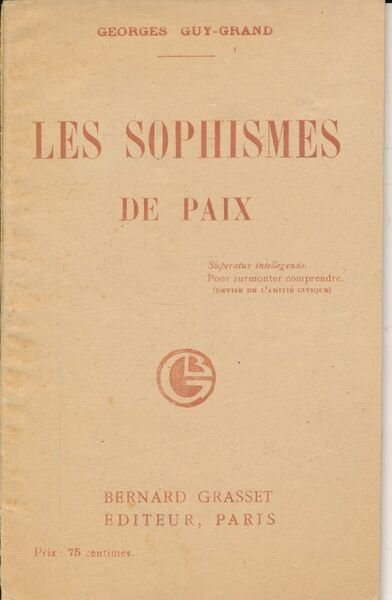 Les sophismes de Paix