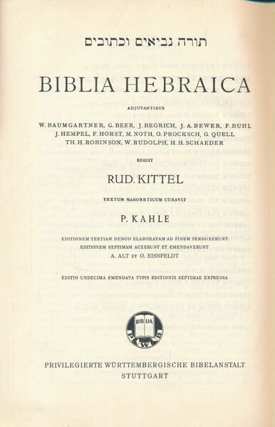 Biblia Hebraica