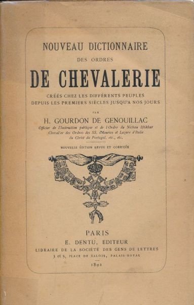 Nouveau dictionnaire des oeuvres de chevalerie