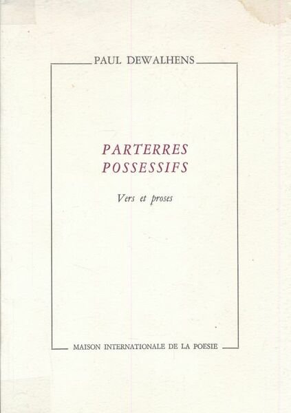 Parterres possessifs