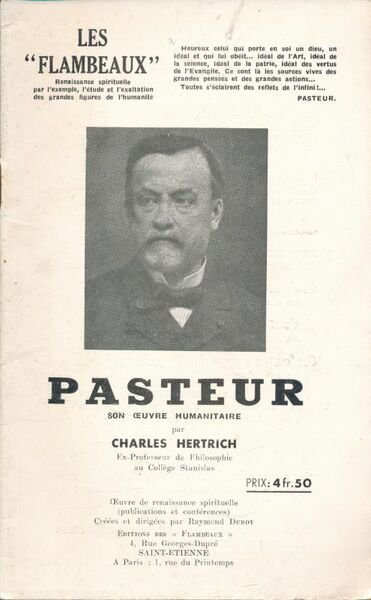 Pasteur son oeuvre humanitaire
