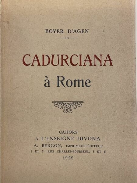 CADURCIANA A ROME