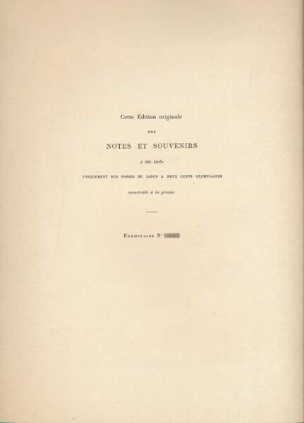 Notes et souvenirs de mai à décembre 1871