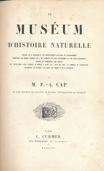 Le muséum d'histoire naturelle