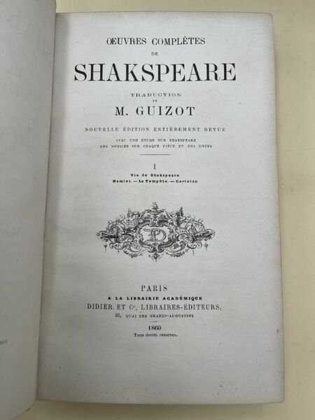 Oeuvres complètes de Shakespeare