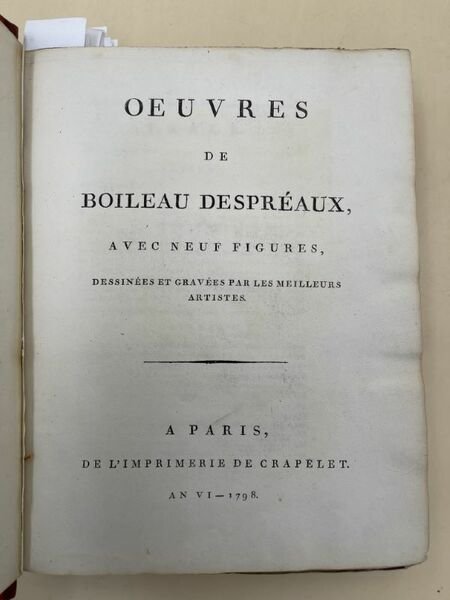 Oeuvres de Boileau Despreaux