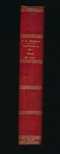 De la compétence des juges de paix